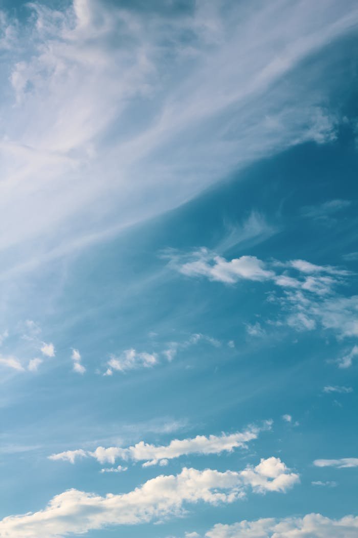 White Clouds Under Blue Sky